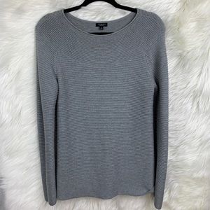 Talbots women sweater top small gray